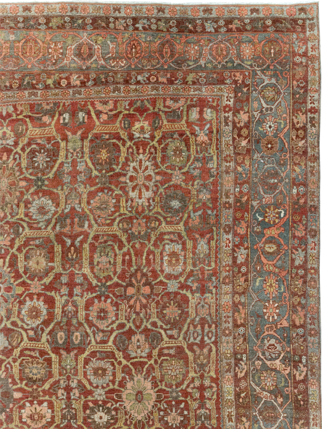 Antique Persian Bidjar Oversize Carpet, No.30441 - Gss