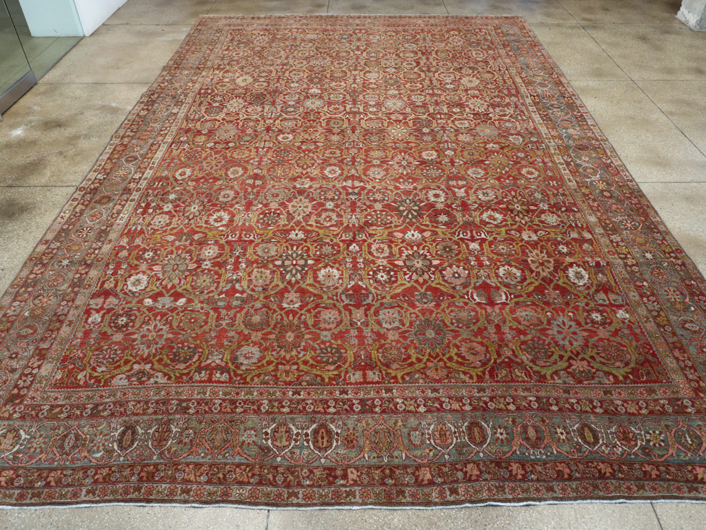 Antique Persian Bidjar Oversize Carpet, No.30441 - Gss