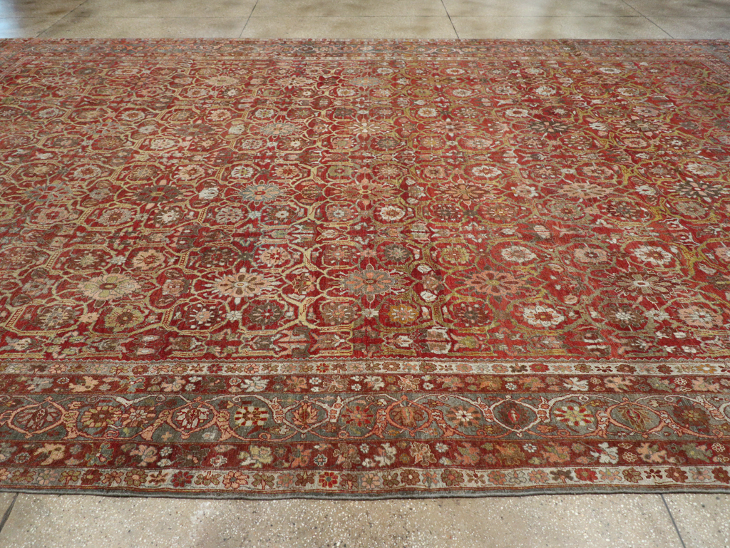 Antique Persian Bidjar Oversize Carpet, No.30441 - Gss