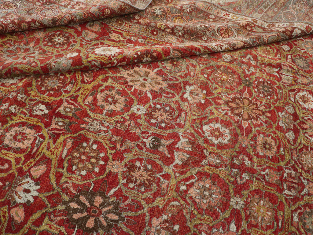 Antique Persian Bidjar Oversize Carpet, No.30441 - Gss