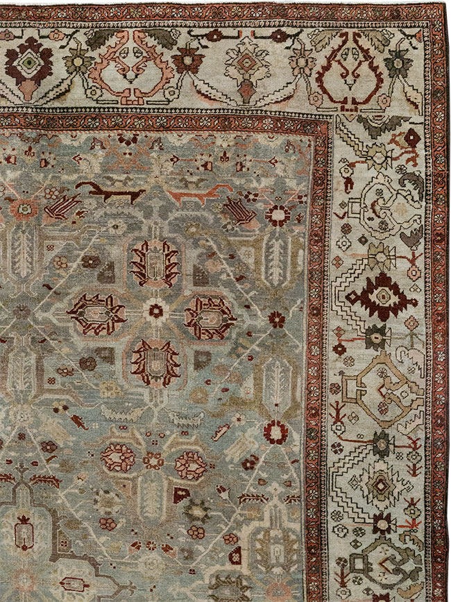 Antique Persian Bidjar Wide Gallery Runner, No.30443 - Gss