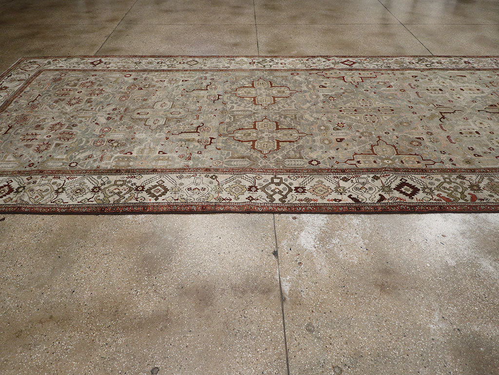 Antique Persian Bidjar Wide Gallery Runner, No.30443 - Gss