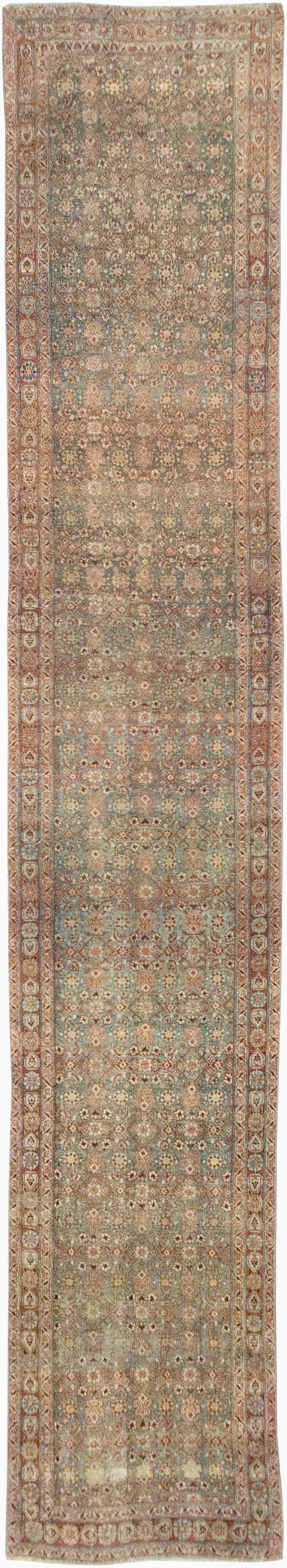Antique Persian Bidjar Long Runner, No.30447 - Gss