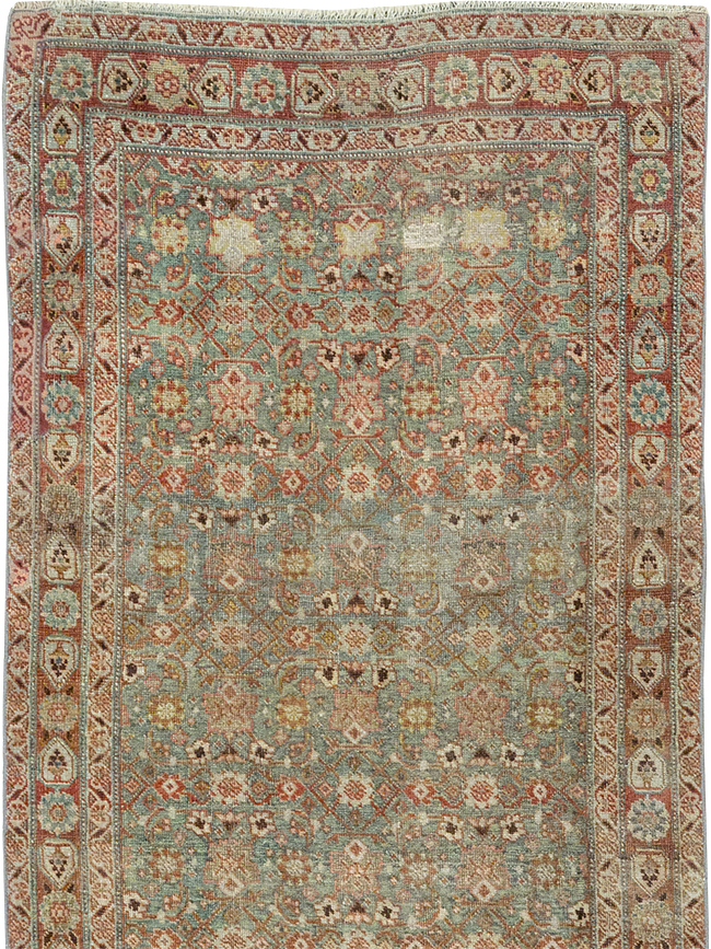Antique Persian Bidjar Long Runner, No.30447 - Gss