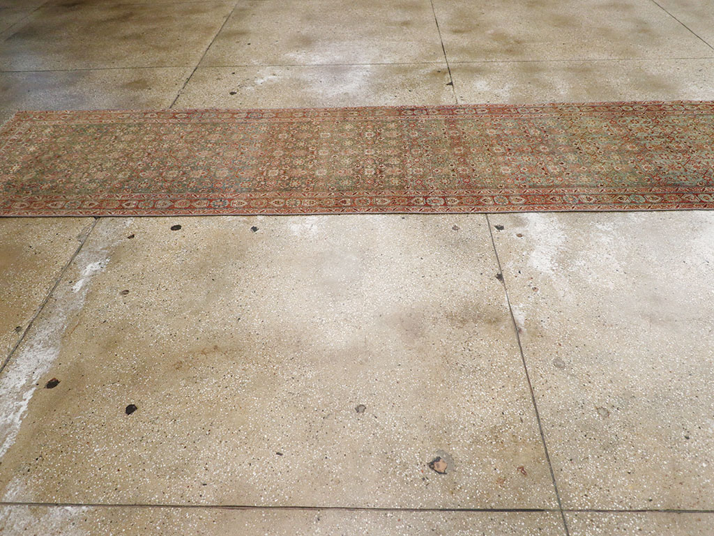 Antique Persian Bidjar Long Runner, No.30447 - Gss