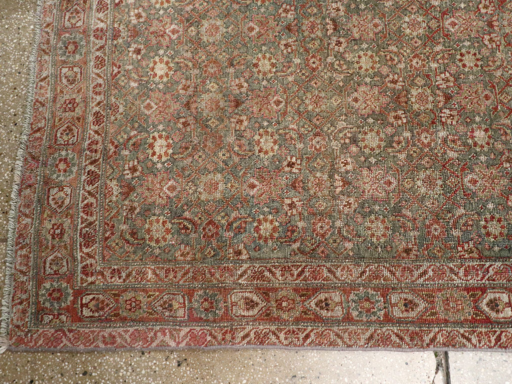 Antique Persian Bidjar Long Runner, No.30447 - Gss