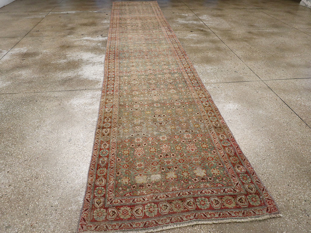 Antique Persian Bidjar Long Runner, No.30447 - Gss