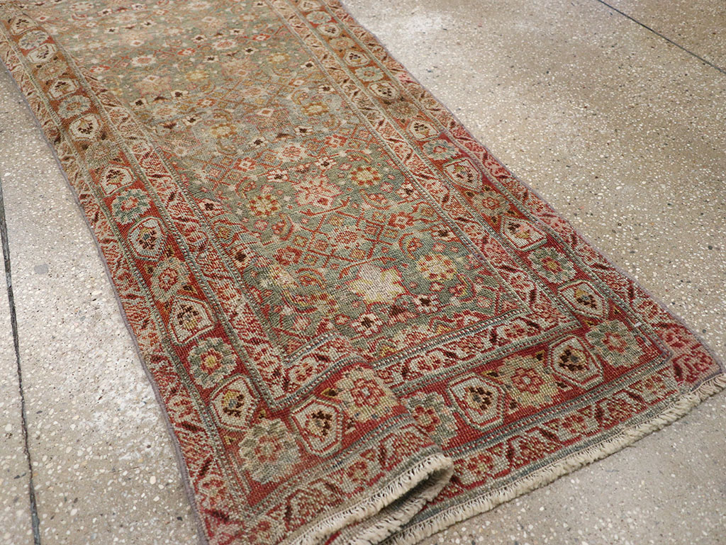 Antique Persian Bidjar Long Runner, No.30447 - Gss