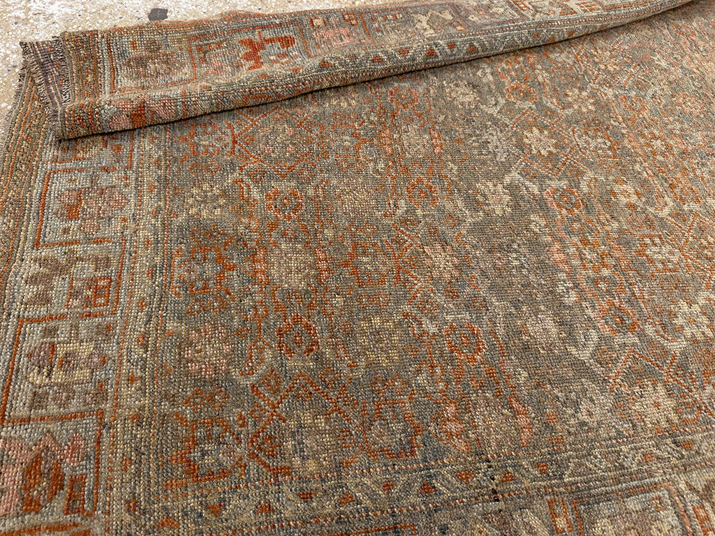 Antique Persian Bidjar Wide Gallery Runner, No.30448 - Gss