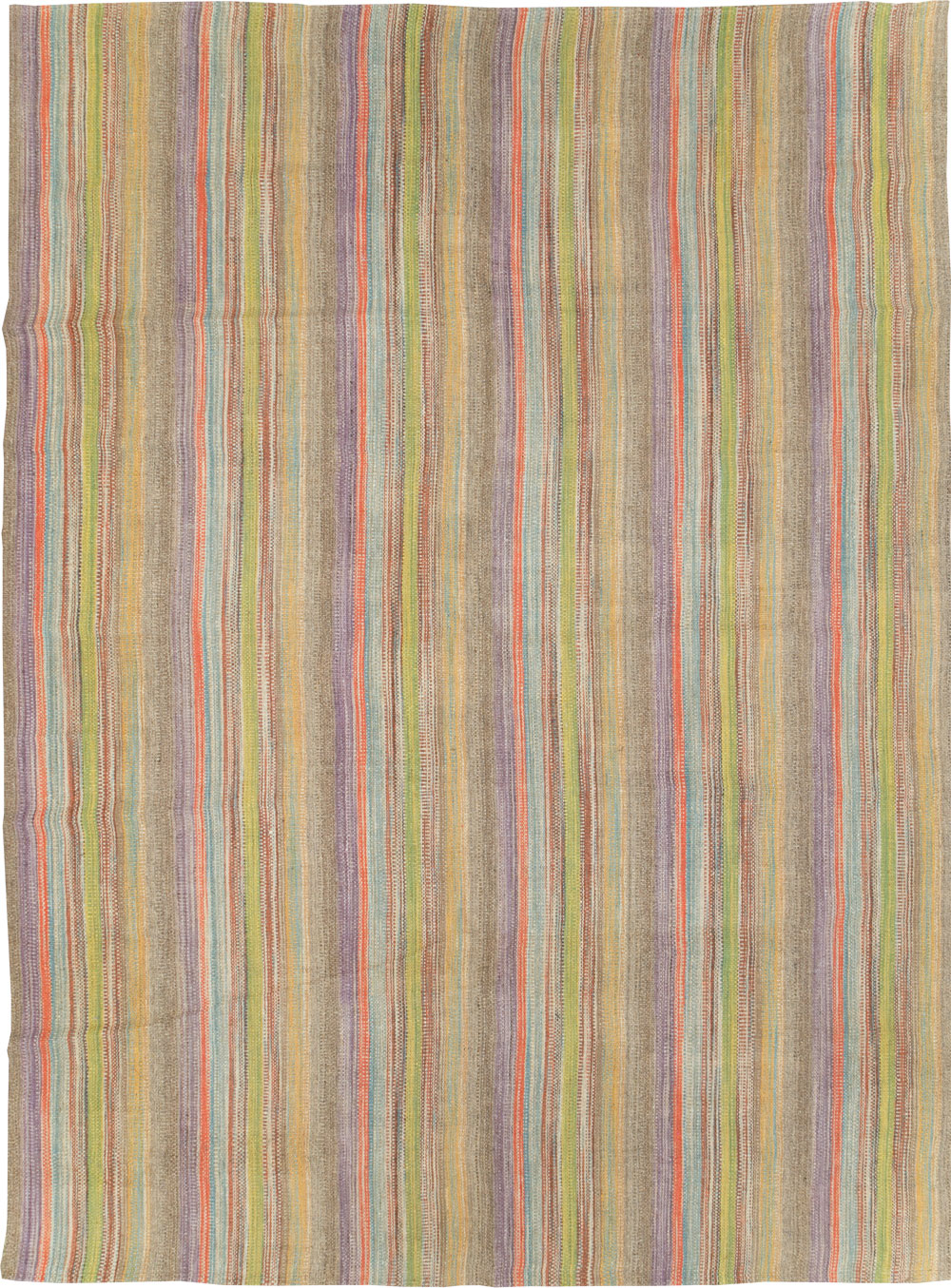 Modern Turkish Flatweave Kilim Room Size Carpet, No.30450 - Gss