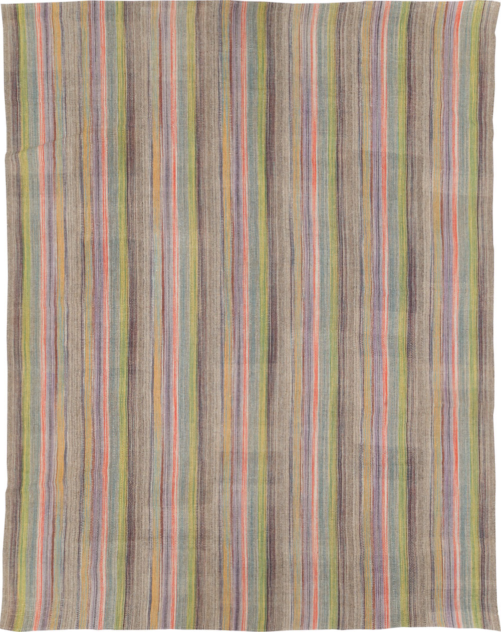 Modern Persian Flatweave Kilim Large Room Size Carpet, No.30451 - Gss