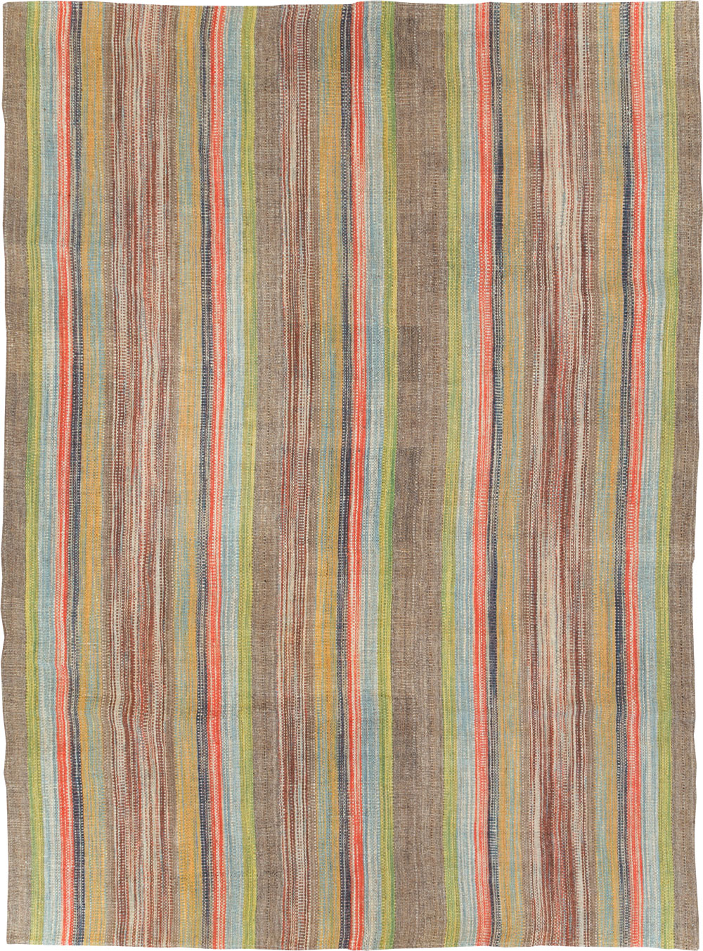Modern Turkish Flatweave Kilim Room Size Carpet, No.30452 - Gss