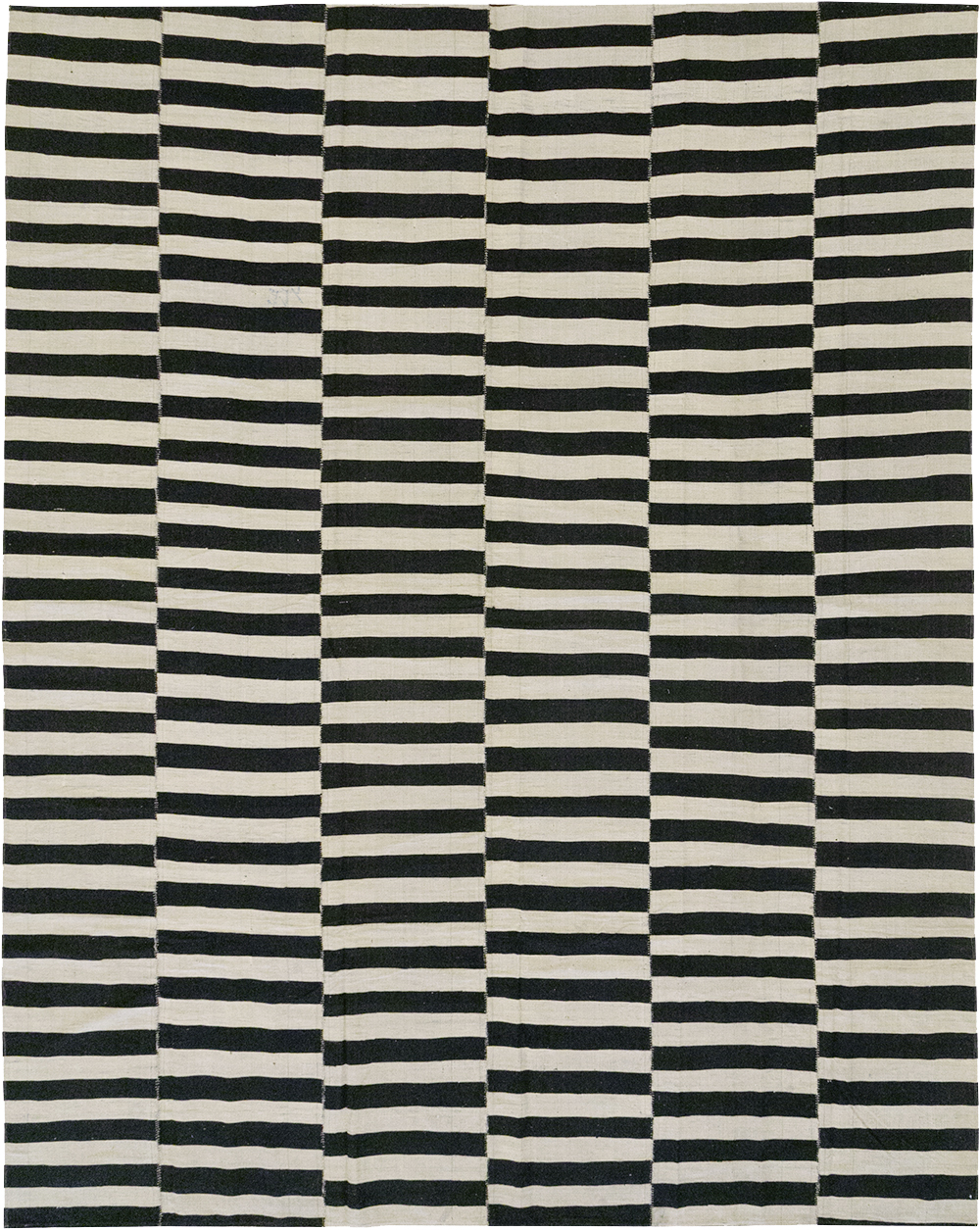 Modern Persian Flatweave Kilim Room Size Carpet, No.30456 - Gss