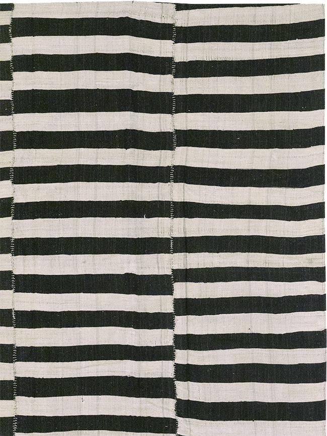 Vintage Persian Flatweave Kilim Room Size Carpet, No.30459 - Gss