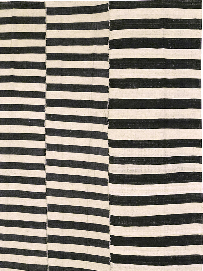 Vintage Persian Flatweave Kilim Large Room Size Carpet, No.30460 - Gss