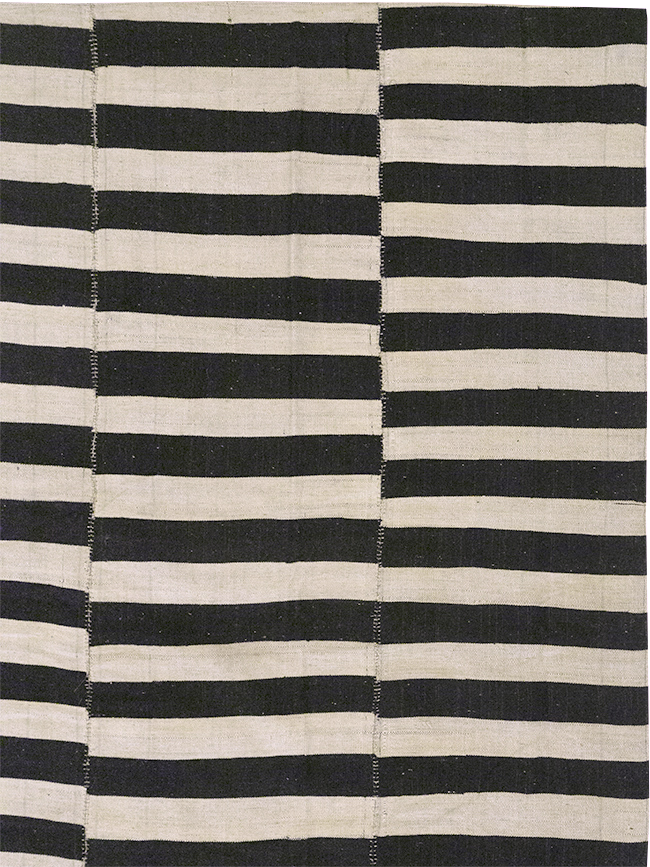 Modern Persian Flatweave Kilim Large Room Size Carpet, No.30463 - Gss