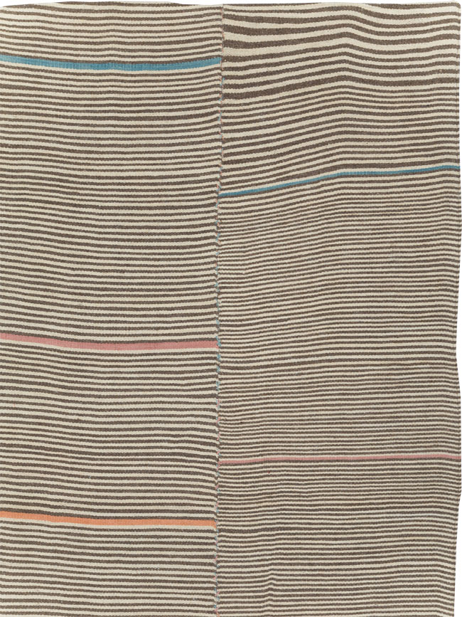 Contemporary Persian Flatweave Kilim Room Size Carpet, No.30466 - Gss