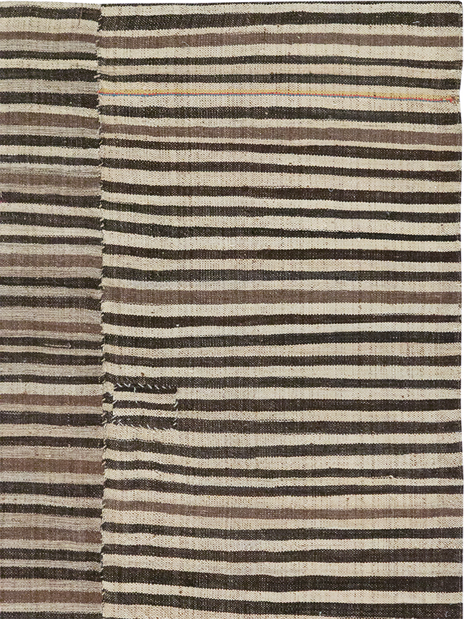 Vintage Persian Flatweave Kilim Accent Rug, No.30467 - Gss