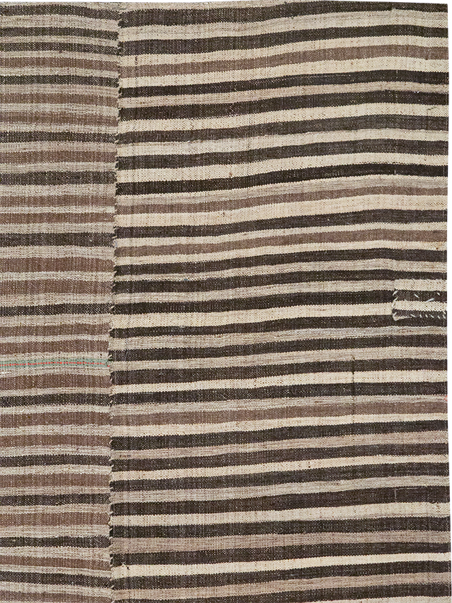 Vintage Persian Flatweave Kilim Accent Rug, No.30467 - Gss