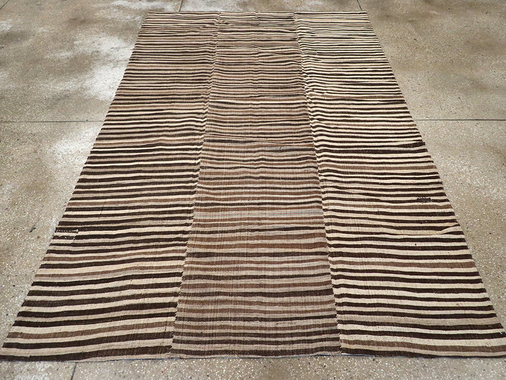 Vintage Persian Flatweave Kilim Accent Rug, No.30467 - Gss