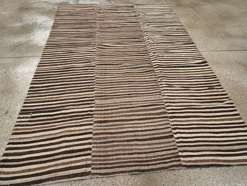 Vintage Persian Flatweave Kilim Accent Rug, No.30467 - Gss