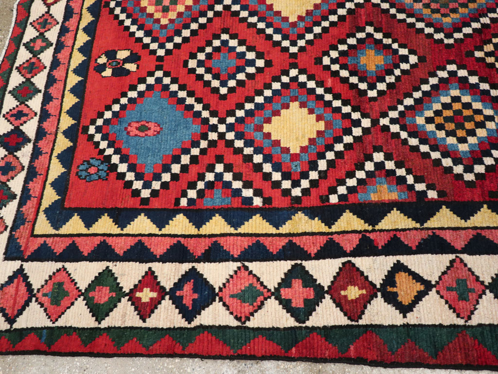 Vintage Persian Gabbeh Accent Rug, No.30476 - Gss