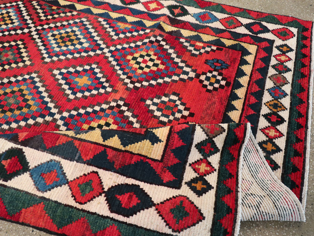 Vintage Persian Gabbeh Accent Rug, No.30476 - Gss