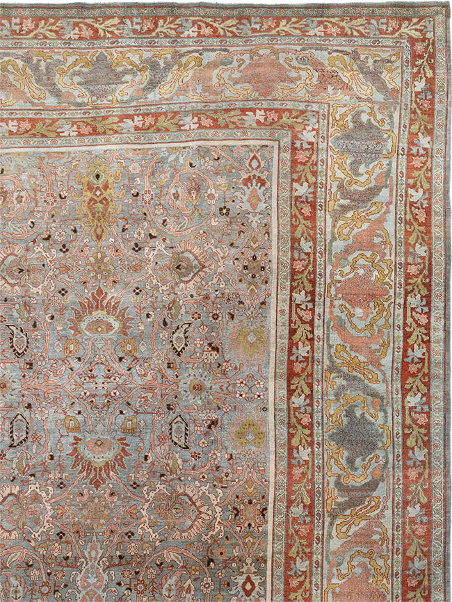 Antique Persian Bidjar Oversize Carpet, No.30479 - Gss