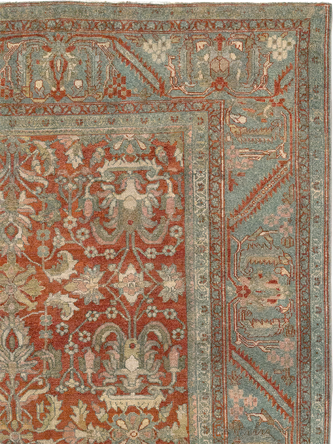 Antique Persian Bibikabad Room Size Carpet, No.30489 - Gss