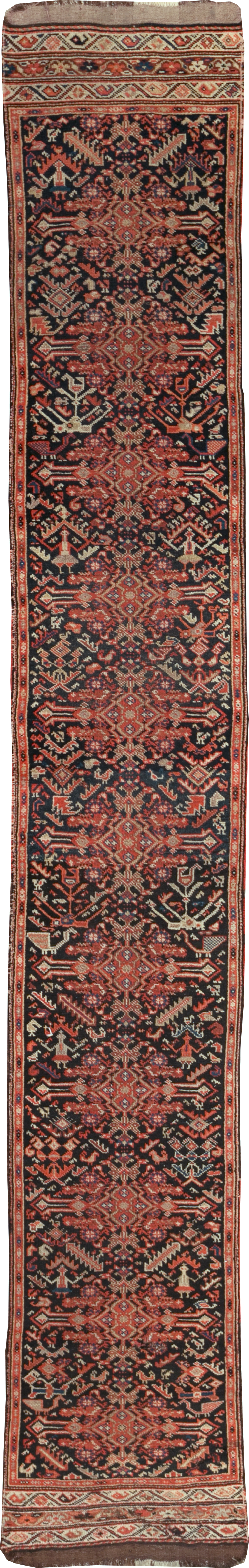 Antique Persian Kurdish Runner, No.30490 - Gss