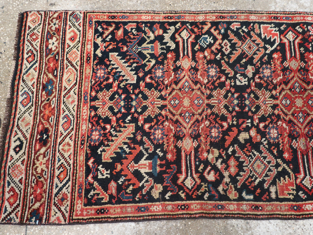 Antique Persian Kurdish Runner, No.30490 - Gss