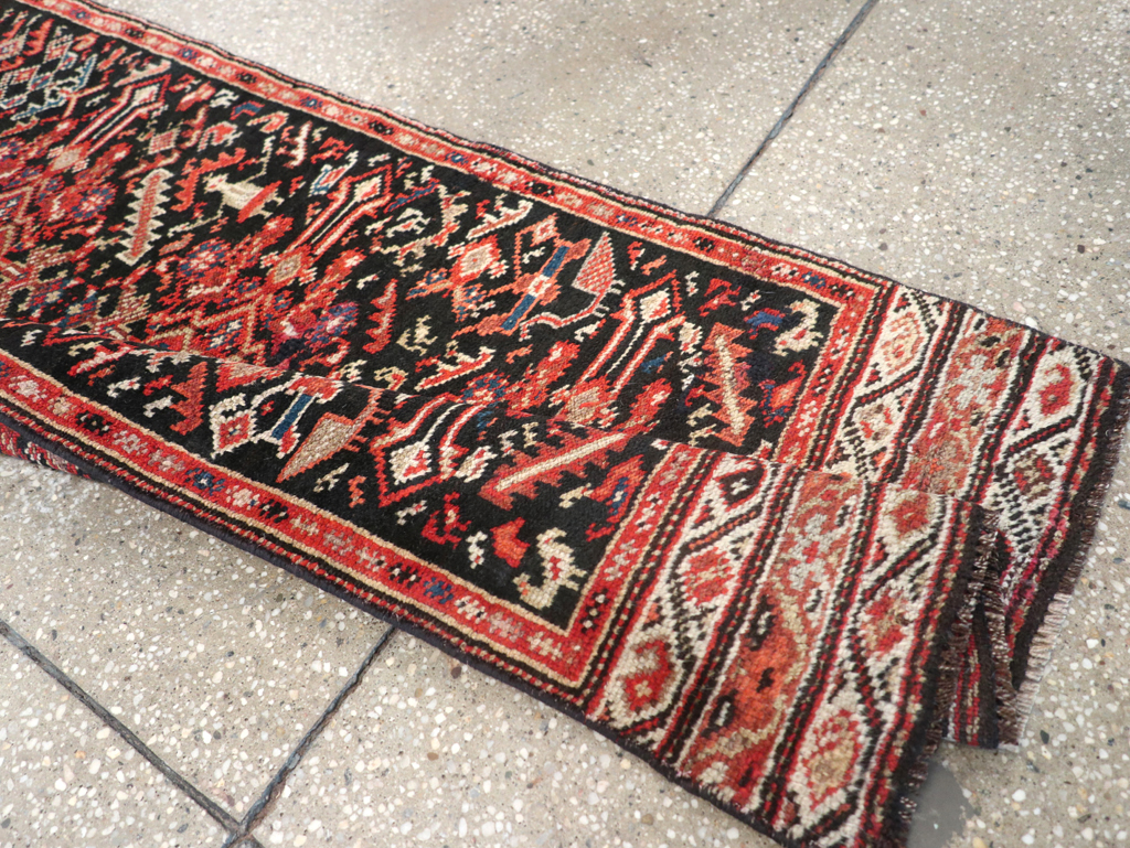 Antique Persian Kurdish Runner, No.30490 - Gss