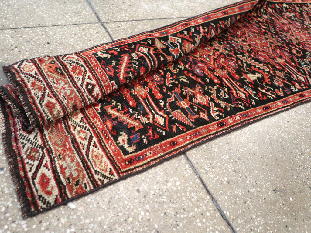 Antique Persian Kurdish Runner, No.30490 - Gss