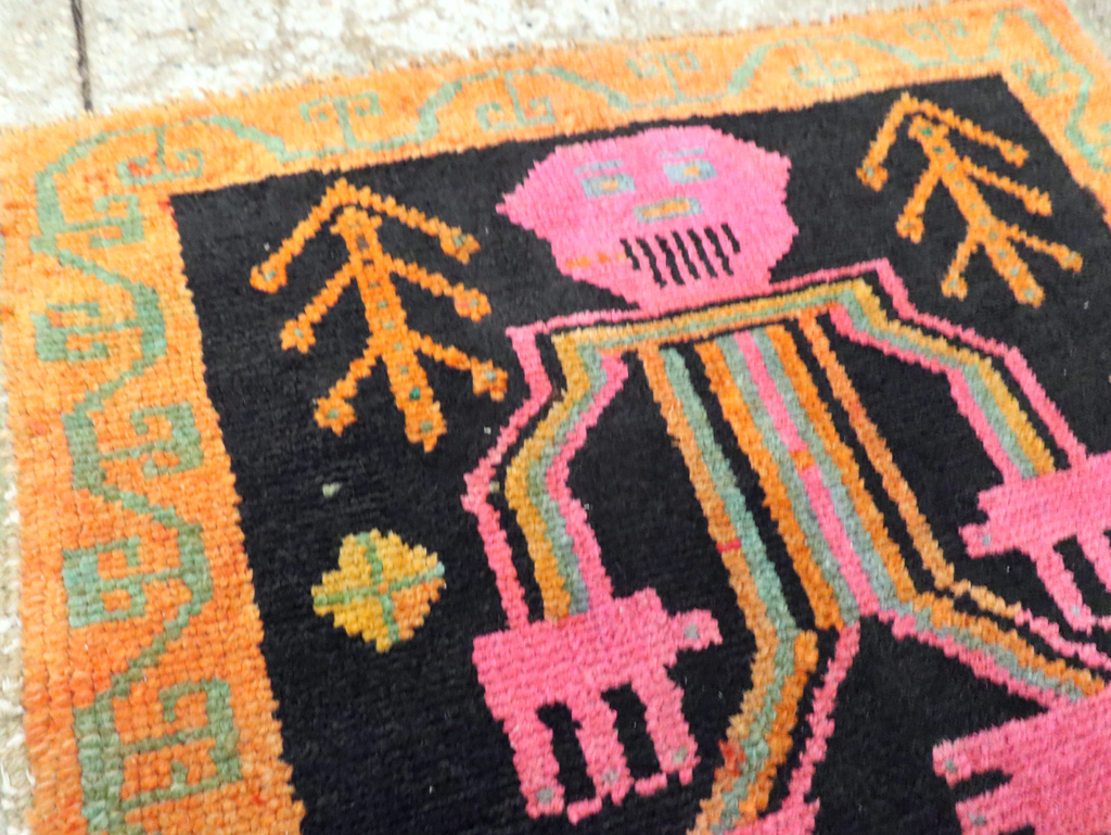 Vintage Pictorial Anatolian Rugs, No.30491 - Gss