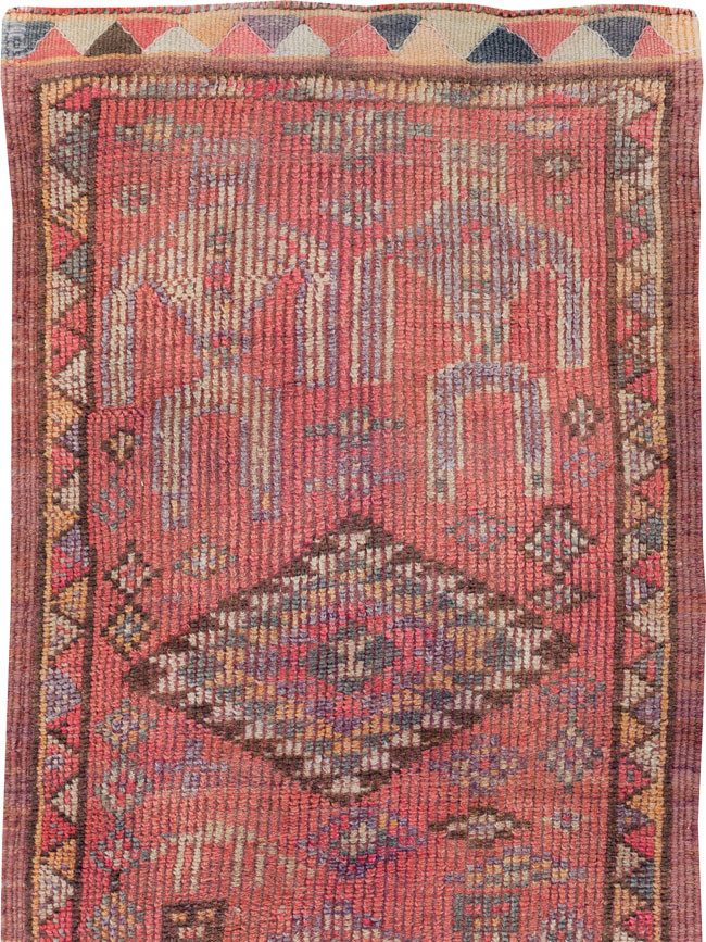 Vintage Turkish Anatolian Pictorial Runner, No.30492 - Gss