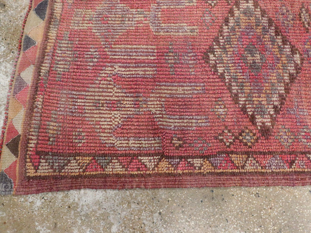 Vintage Turkish Anatolian Pictorial Runner, No.30492 - Gss