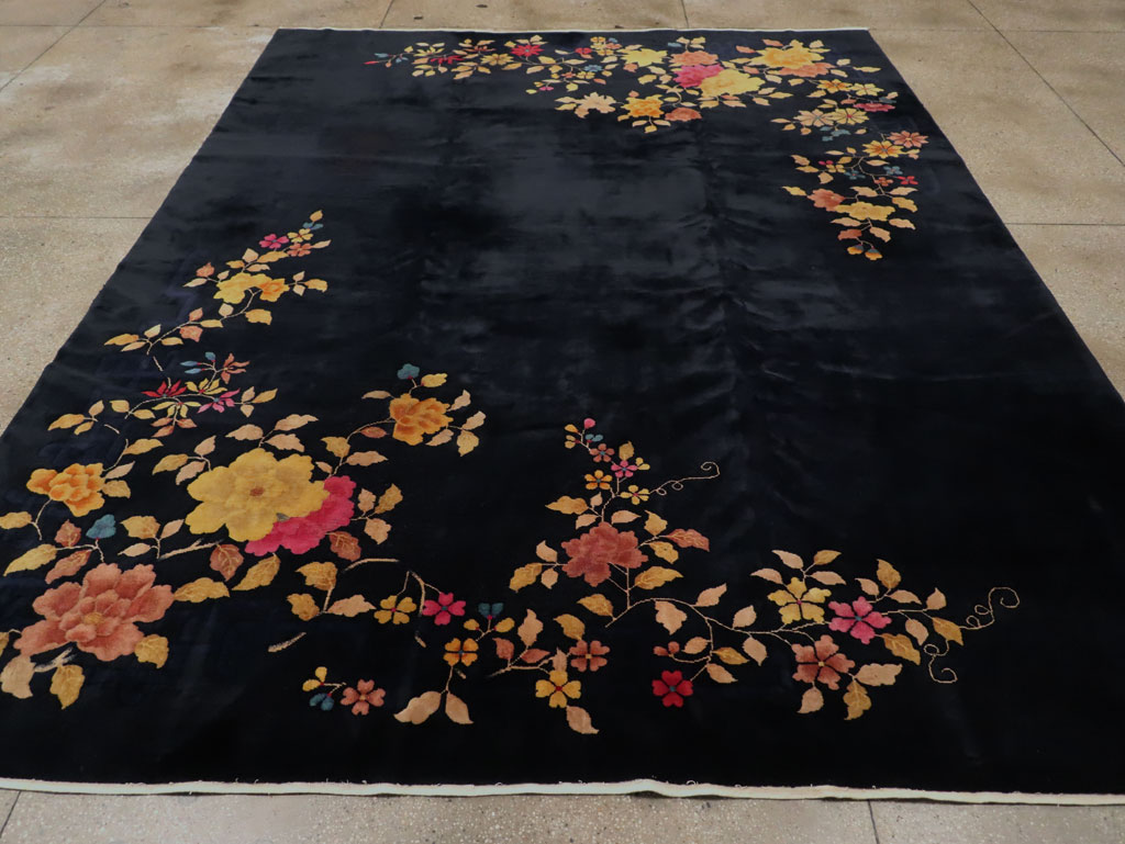 Vintage Chinese Art Deco Room Size Carpet, No.30497 - Gss