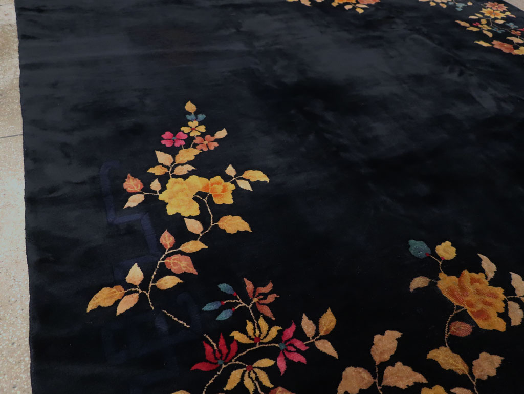 Vintage Chinese Art Deco Room Size Carpet, No.30497 - Gss