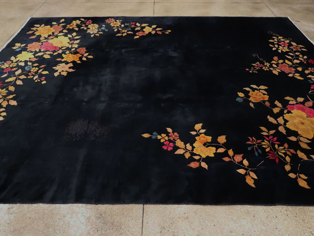 Vintage Chinese Art Deco Room Size Carpet, No.30497 - Gss