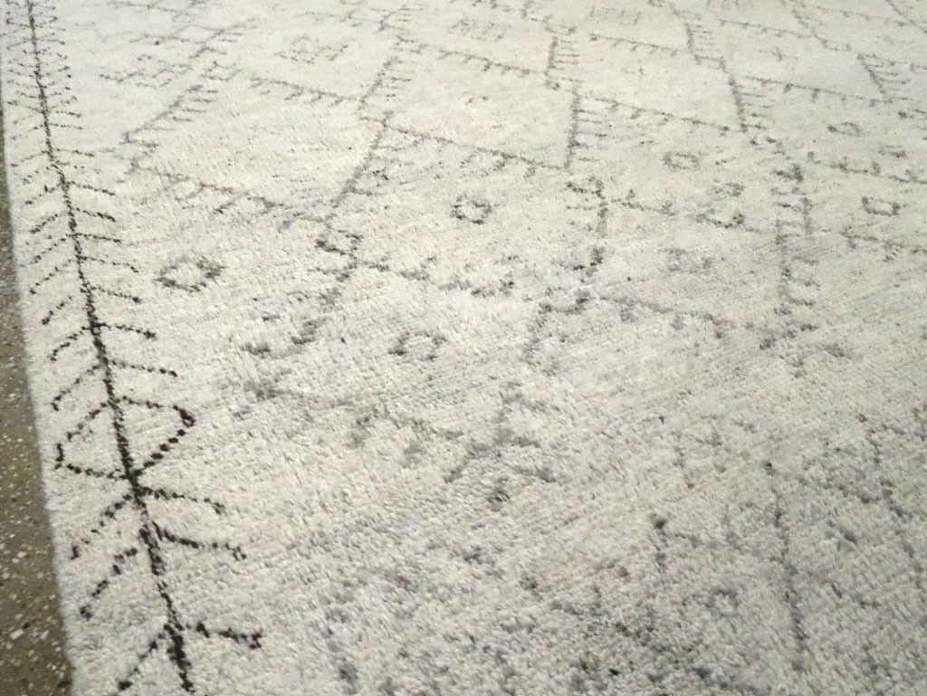 Contemporary Moroccan Small Room Size Carpet, No.30498 - Gss