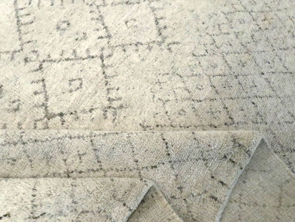 Contemporary Moroccan Small Room Size Carpet, No.30498 - Gss