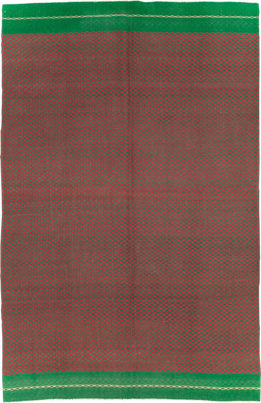 Vintage Turkish Flatweave Kilim Accent Rug, No.30499 - Gss