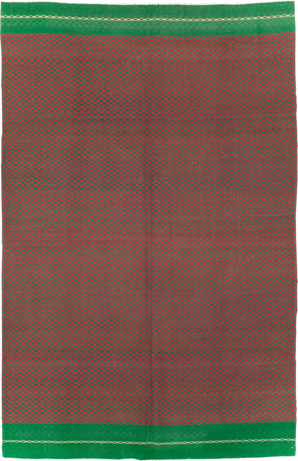 Vintage Turkish Flatweave Kilim Accent Rug, No.30499 - Gss