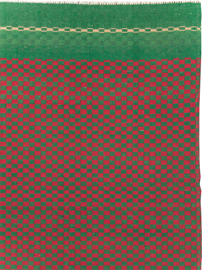 Vintage Turkish Flatweave Kilim Accent Rug, No.30499 - Gss