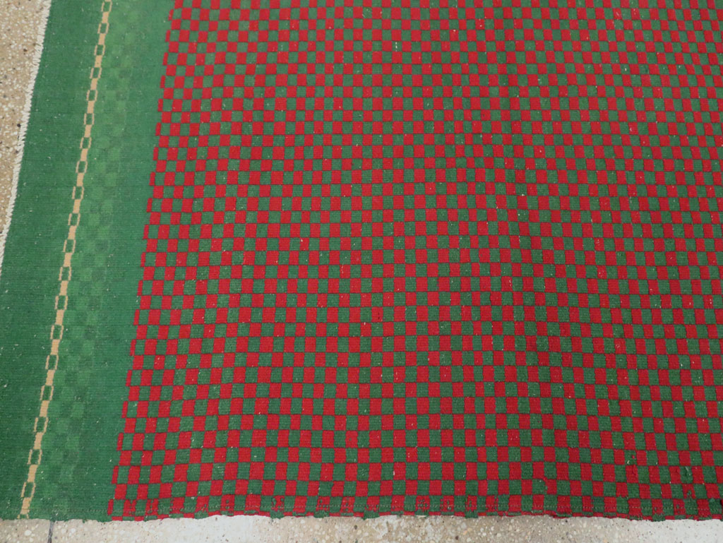 Vintage Turkish Flatweave Kilim Accent Rug, No.30499 - Gss