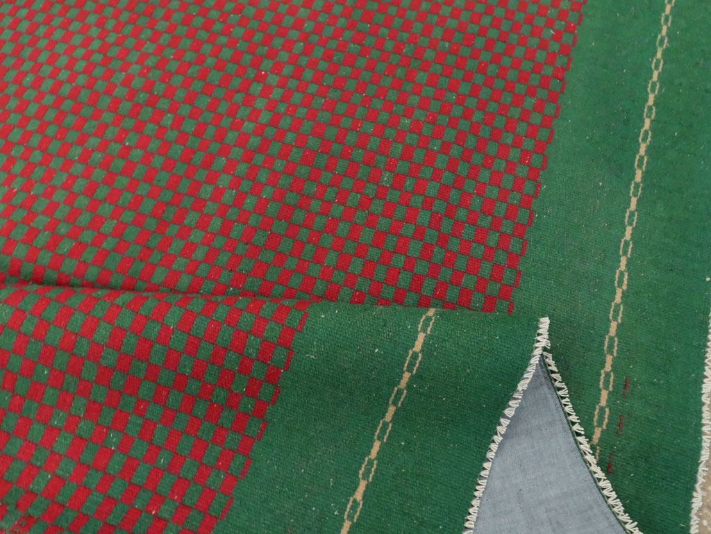 Vintage Turkish Flatweave Kilim Accent Rug, No.30499 - Gss