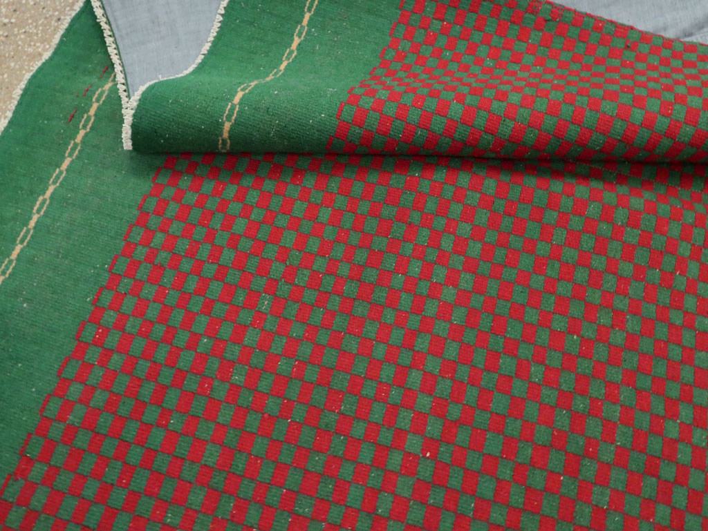 Vintage Turkish Flatweave Kilim Accent Rug, No.30499 - Gss