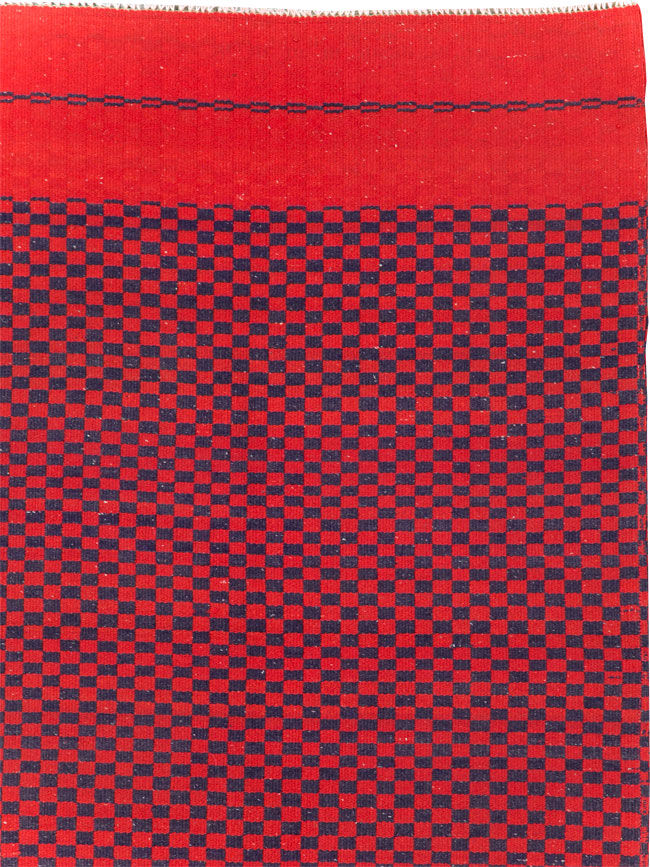 Mid-20th Century Handmade Turkish Flatweave, No.30501 - Gss