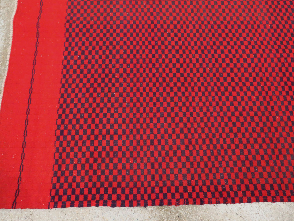 Mid-20th Century Handmade Turkish Flatweave, No.30501 - Gss