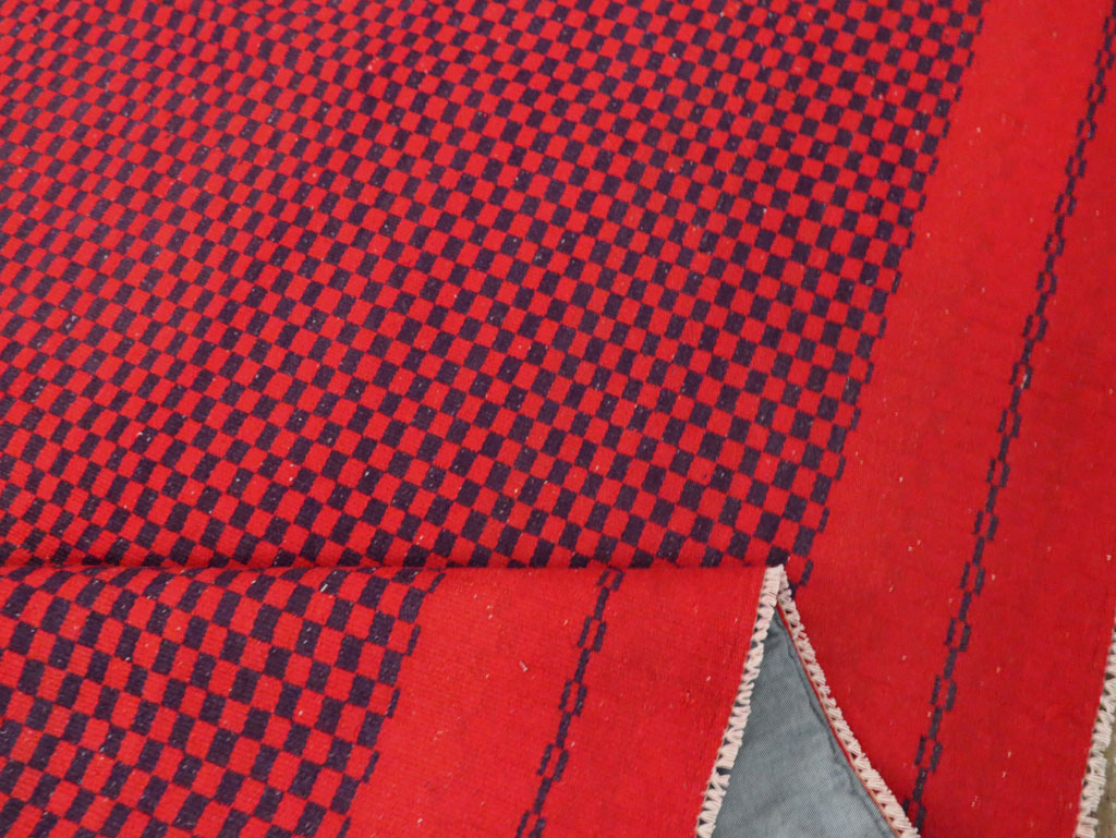 Mid-20th Century Handmade Turkish Flatweave, No.30501 - Gss